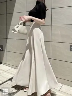 GRL ハイウエストロングフレアスカート[gc190] Mサイズ