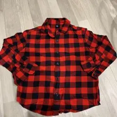 ユニクロ サイズ120チェックシャツネルシャツ