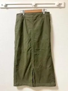 studioCLIP スタディオクリップ　カーキ　タイトスカート　スエード　L