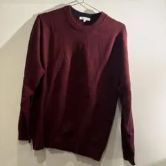 クルーネックニット ボルドーのサムネイル