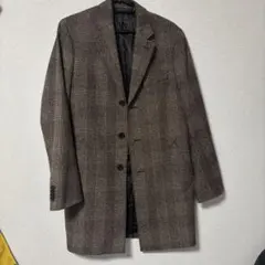 BANANA REPUBLIC チェック柄 チェスターコート S