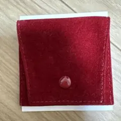 Cartier 赤 スエード アクセサリーケース ピアスケース