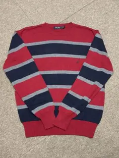 NAUTICA ボーダー クルーネックニット M