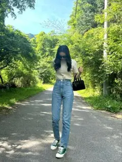moussy PLAIN JEANS STRAIGHT ライトブルーデニム ♡
