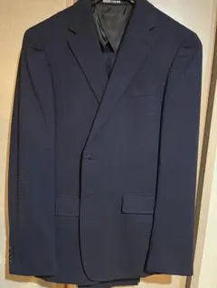 Aquascutum テーラードジャケット ネイビー チェック - メルカリ
