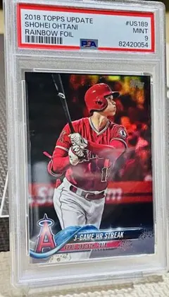 【PSA9】2018 Topps 大谷翔平 Rainbow Foil RC