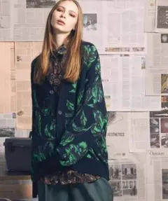 MAISON SPECIAL リーフパターン カーディガンのサムネイル