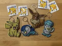 【今週まで】ポケットモンスター キラキラキーホルダー4点セットのサムネイル