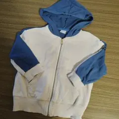 プティマイン バイカラーパーカー 90cm