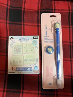 BT21 一番くじ　ガラスプレートI賞&歯ブラシ　ファミマのサムネイル
