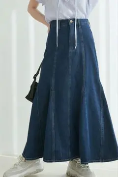 vis vis-'a-vis ビザビ　デニムマーメイドスカート