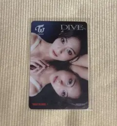 TWICE DIVE タワレコ特典　クリアトレカ　ツウィ