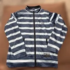 UPF 50+ ラッシュガード 青と薄い水色のストライプ110〜120