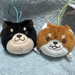 忠犬もちしば フェイスマスコット ストラップ　柴犬　ぬいぐるみ　キーホルダー