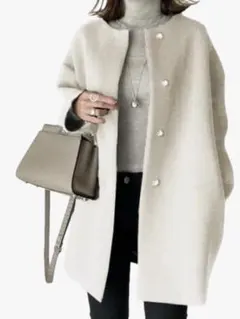 新品未使用、アイボリーコート、Lサイズ