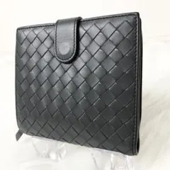 【極美品】BOTTEGA VENETA 二つ折り財布 イントレチャート 保存袋付