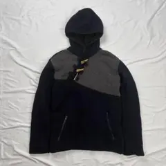 00s EMPORIO ARMANI knit hoodie navyのサムネイル