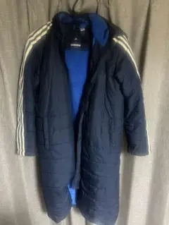 adidas ベンチコート ネイビー 150