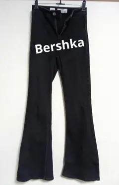Bershka フレア ブラック デニム XS