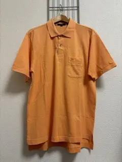 BURBERRY 半袖ポロシャツ　オレンジ系　L 0250314-1006
