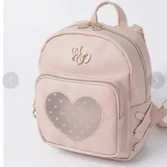 アルトローズ　リュック　推し活　ピンク　ハート　メッシュ　ゴールド