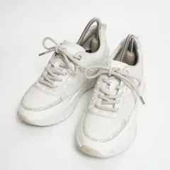 【美品】+diana スタッズ ダッド スニーカー グリッター 厚底 23cm