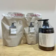 cocone クレイクリームシャンプー 1本＋詰め替え400g×2個セット