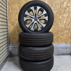 新車外し 50プリウス トヨタ 15インチ ホイール シルバー/ブラック