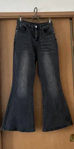 DAZY SHEIN ダークグレー ブーツカットデニム Mサイズ