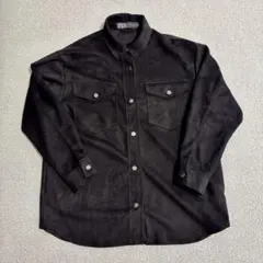 ZARA ベロア風ジャケット　ブラック