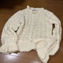 ZARAロマンチックな透かし編みニットセーター