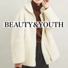 ◾️ BEAUTY&YOUTH ボア×フェイクムートン リバーシブルブルゾン
