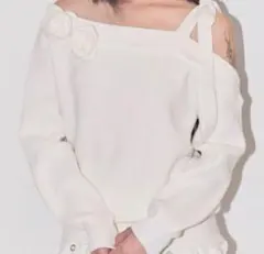 最終値下】maison de dolce. rosette knit - メルカリ