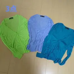 ZALR カラーカーディガン 3色セット 春夏 さらっと軽やか きれいめコーデ