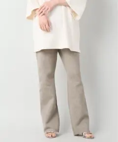 plage プラージュ ニットパンツ コットン ウール スリット 36
