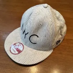 NEW ERA ストライプリネンNYCキャップ麻100%のサムネイル