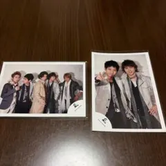 嵐 公式写真 2枚セット 嵐ロゴ