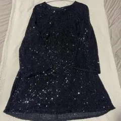 H&M スパンコールドレス M ブラック パーティー イベント用 美品