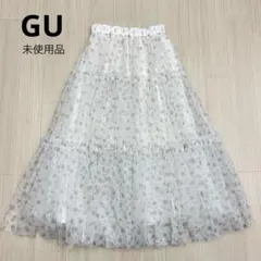 ◆ GU ジーユー 未使用品 花柄 チュール スカート by rokh