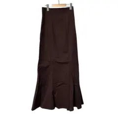 Snidel ブラウン フレア　ロングスカート　マーメイド　ストレッチ