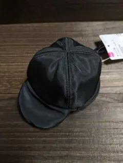 美品★ダイソー キャップ型バッグチャームポーチ 黒 ブラックのサムネイル