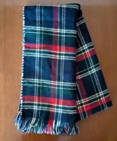 チェック柄 リバーシブル マフラー