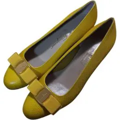 SALVATORE FERRAGAMO ヴァラ リボン レザー パンプス