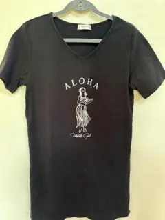 Maunaloa フラダンス トップス ブラック L
