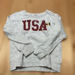 EAST BLUE USAロゴ トレーナー 110サイズ グレー