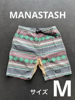 【美品】MANASTASH ネイティブ柄 ショートパンツ　Mサイズのサムネイル