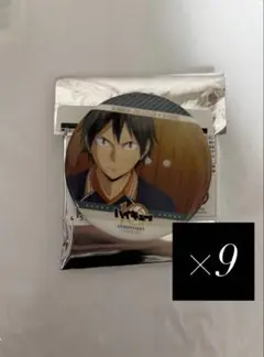 ハイキュー 10周年記念展 缶バッジ 山口忠 9個セット