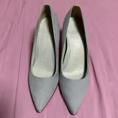 ESPERANZA エスペランサ グレー スエード パンプス