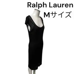 人気　ラルフローレン　ニットワンピース　ブラック　Mサイズ