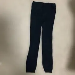 キッズ　スパッツ タイツ　黒　120サイズ　厚地　綿混